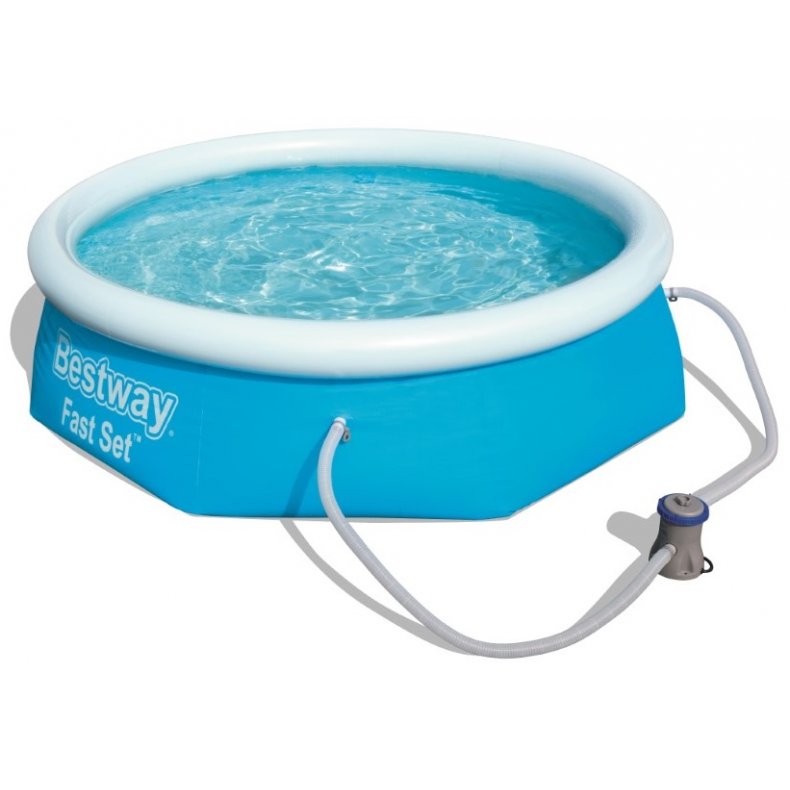 Bestway Fast Set Pool St 244 x 66cm m/filter pumpe