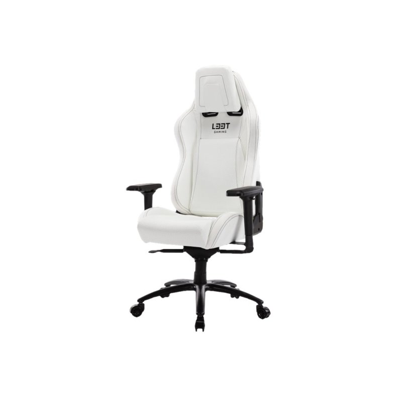 L33T E-Sport Pro Comfort Gamer Stol Sort Hvid