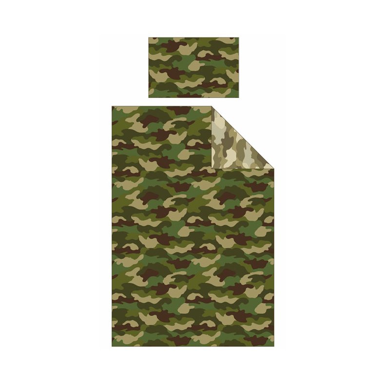 Army Camouflage Vendbart Sengetj