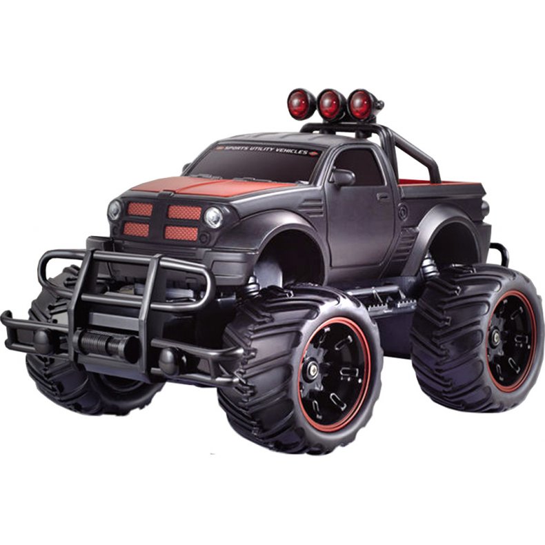 tre Disco kanal Fjernstyret Monster Truck Off-Road 1:20 Sort - Fjernstyrede Legetøj - All U  Need
