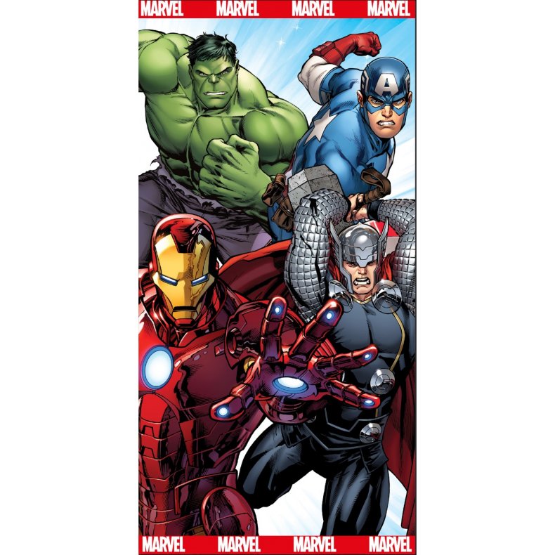 Avengers Badehndklde - 100 procent bomuld