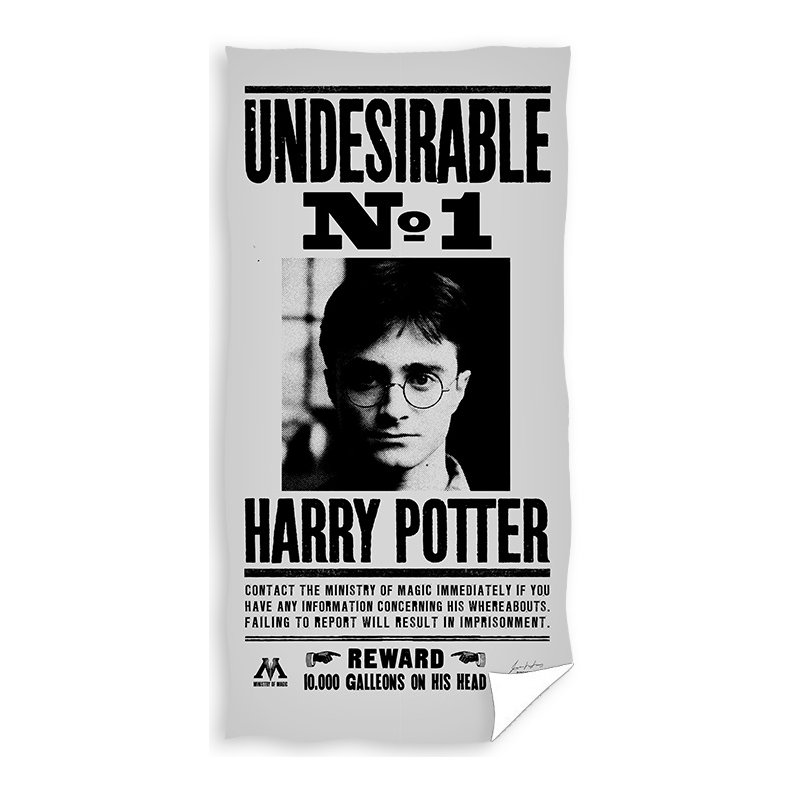 Harry Potter Reward Badehndklde - 100 procent bomuld