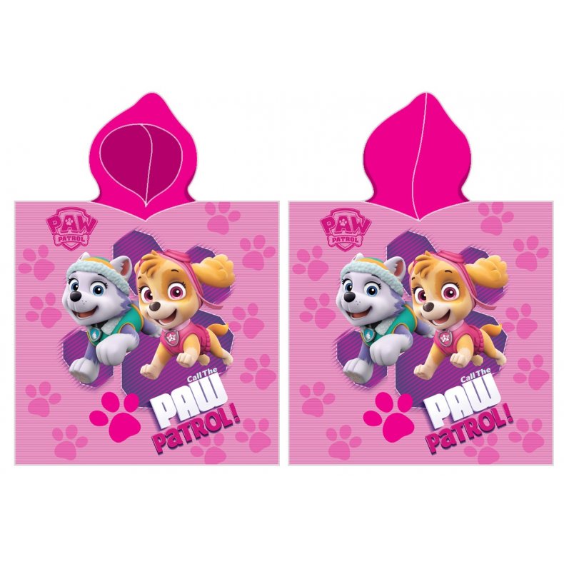 Paw Patrol Poncho - 100 procent bomuld