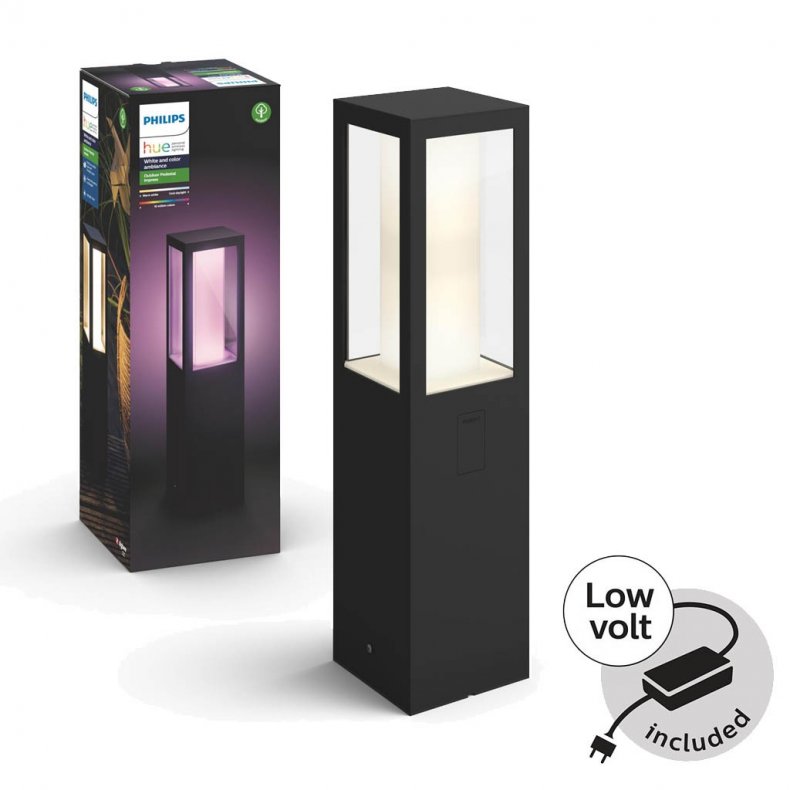 Philips Hue - Impress Pedestal 24V Low Voltage Outdoor - White &amp; Color Ambiance