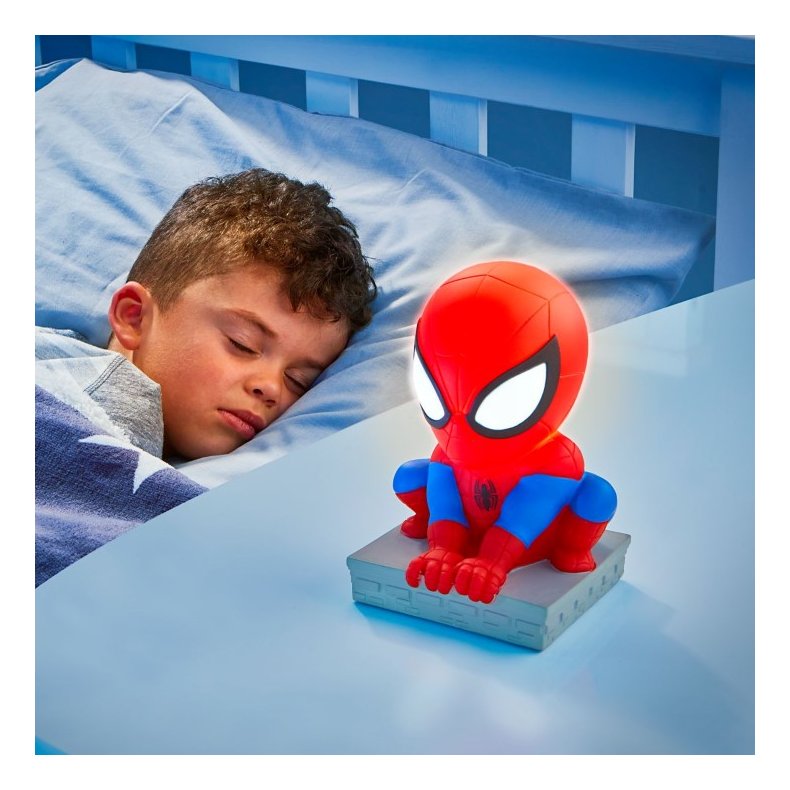 Spiderman 2i1 Natlampe og lygte Figur