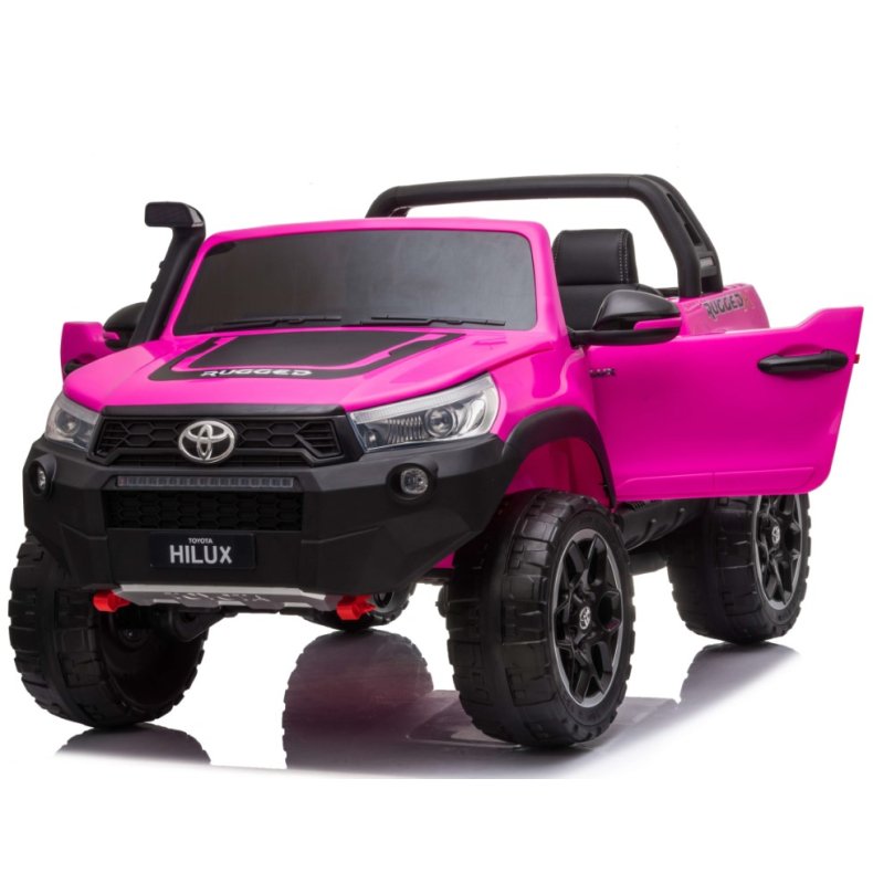 Toyota Hilux 24v ELBil m/2x24V 240W motor + Ldersde + Gummihjul, Pink